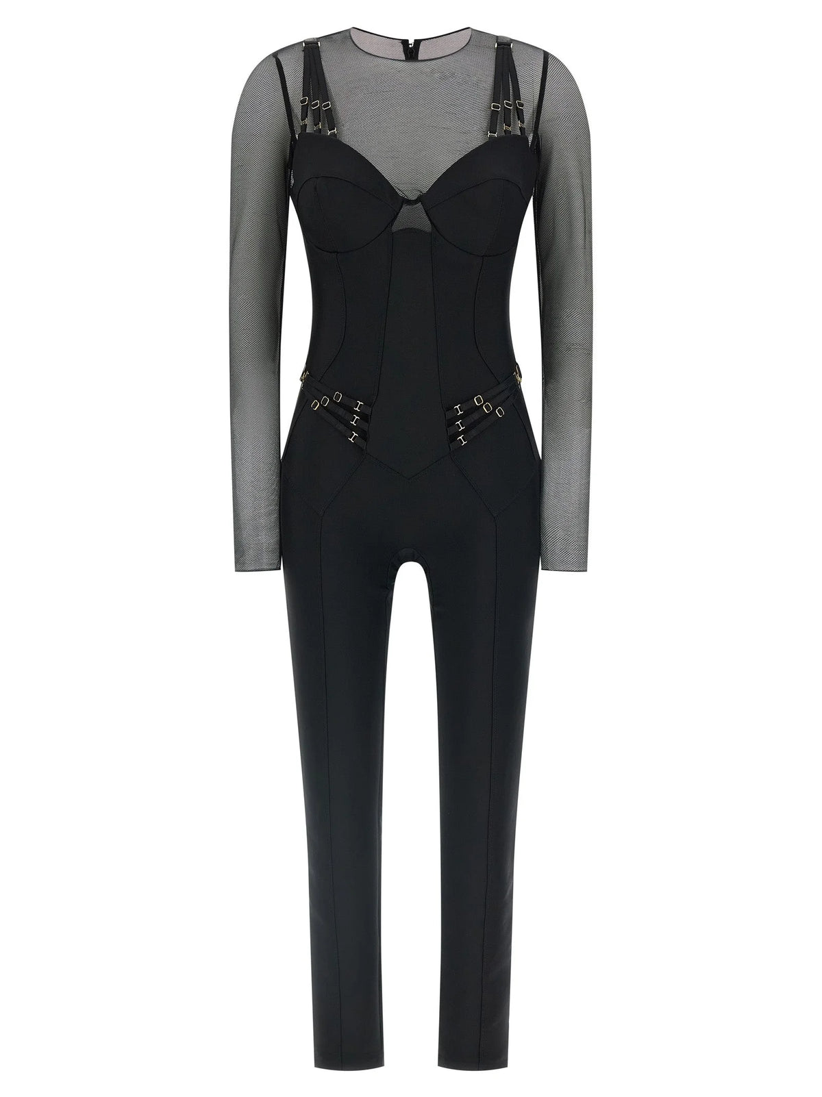 Elisabetta Franchi Black Polyamide Jumpsuit - IT38