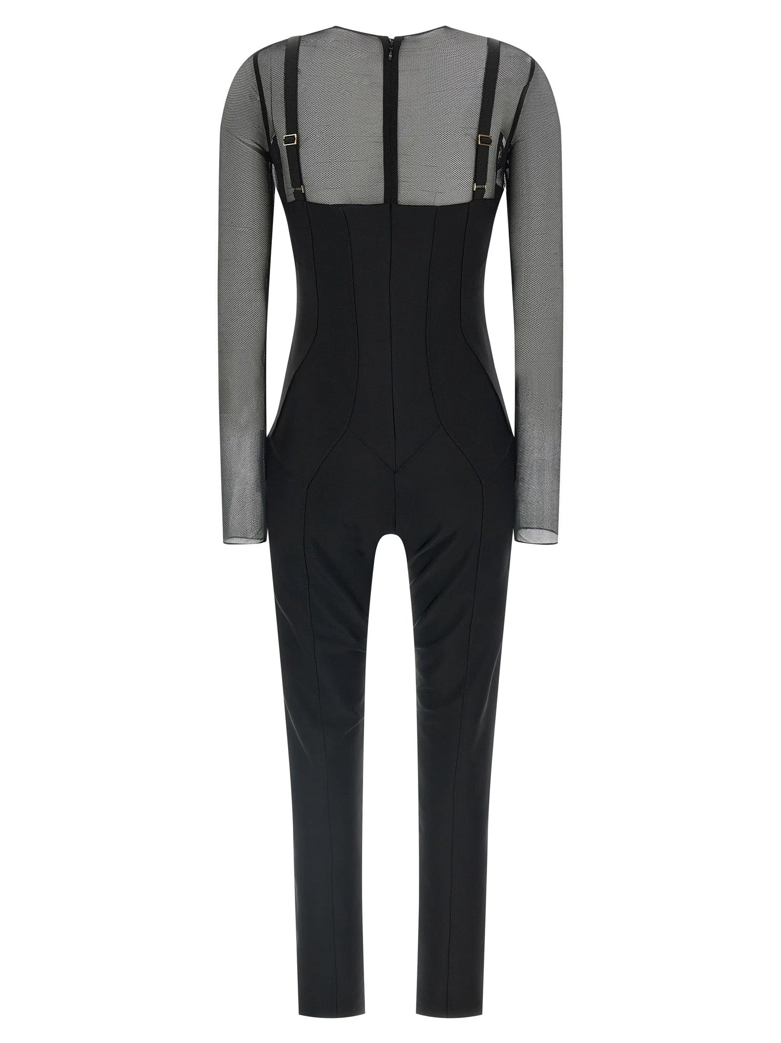 Elisabetta Franchi Black Polyamide Jumpsuit - IT38