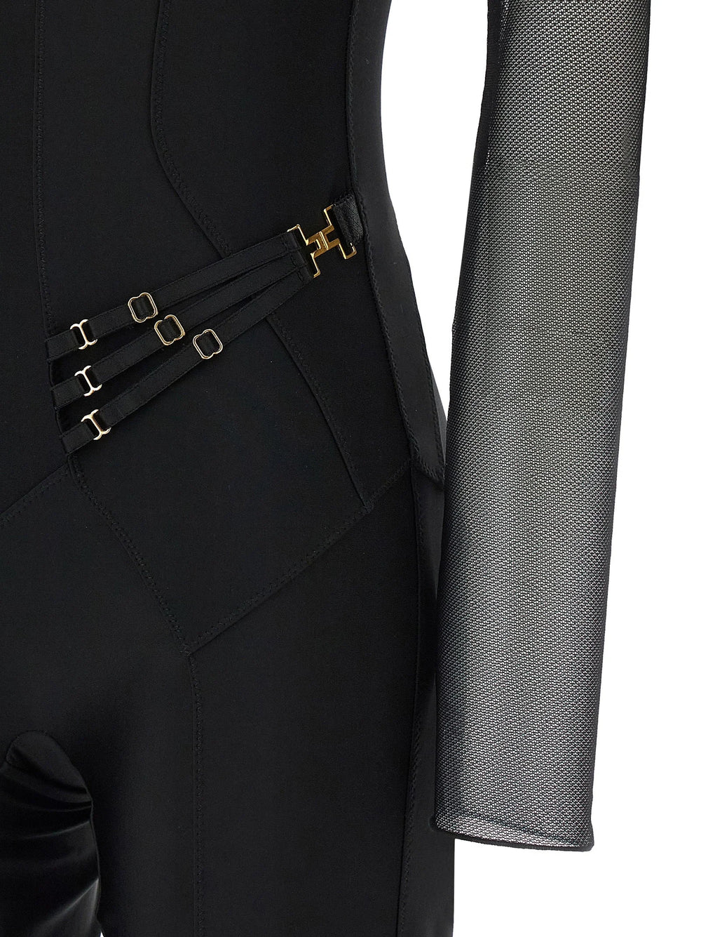 Elisabetta Franchi Black Polyamide Jumpsuit - IT38