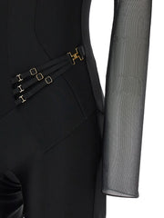 Elisabetta Franchi Black Polyamide Jumpsuit - IT38