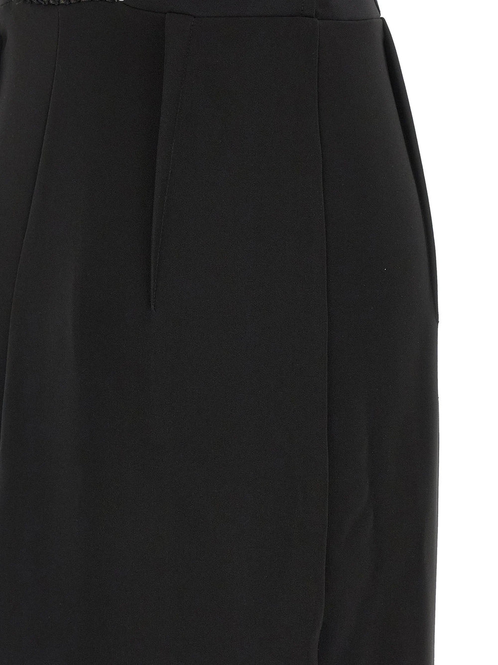 Elisabetta Franchi Black Polyester Long Dress