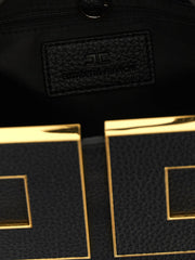Elisabetta Franchi Black Polyester Tote Bag