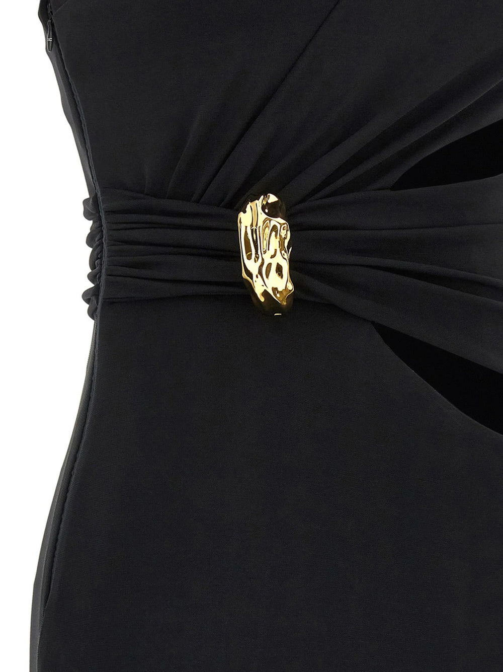 Elisabetta Franchi Black Viscose Long Dress