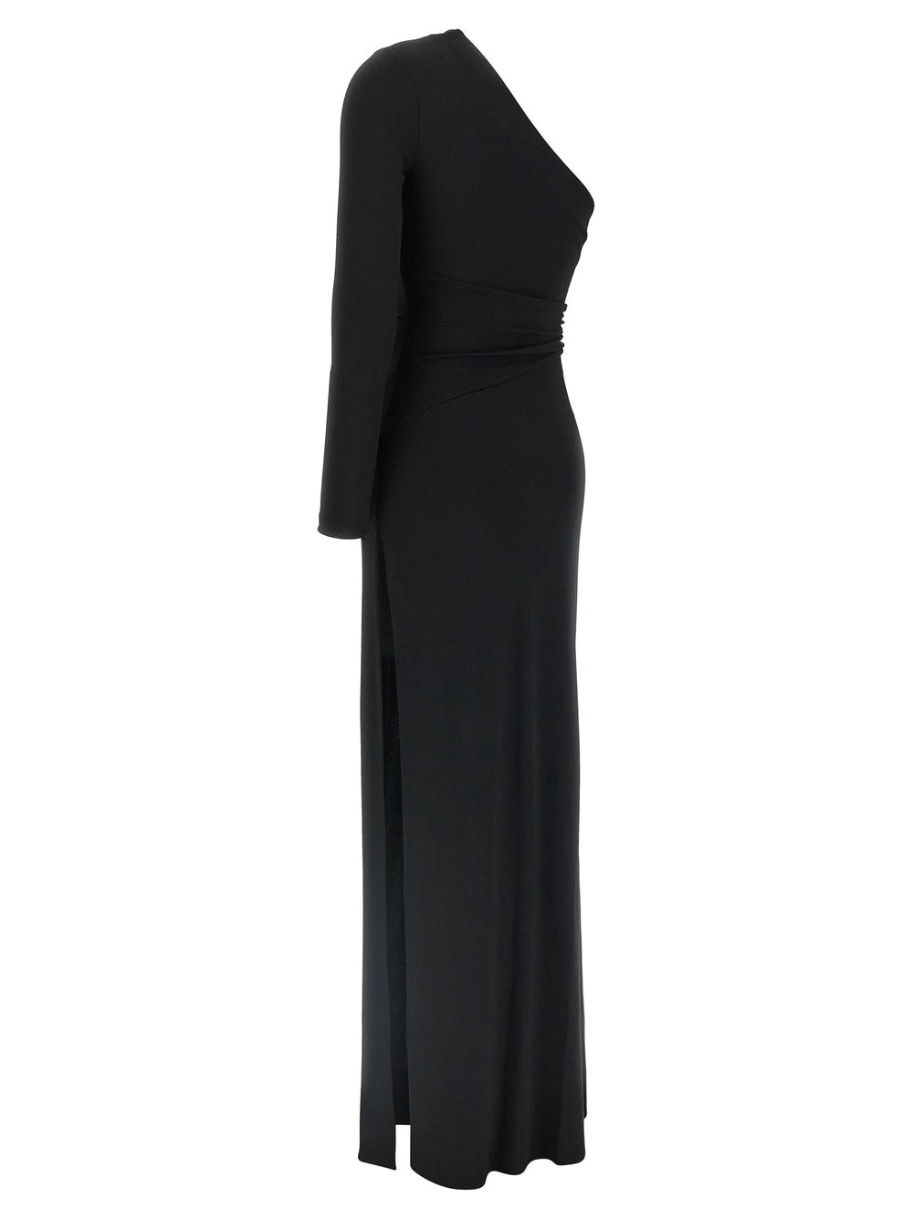 Elisabetta Franchi Black Viscose Long Dress