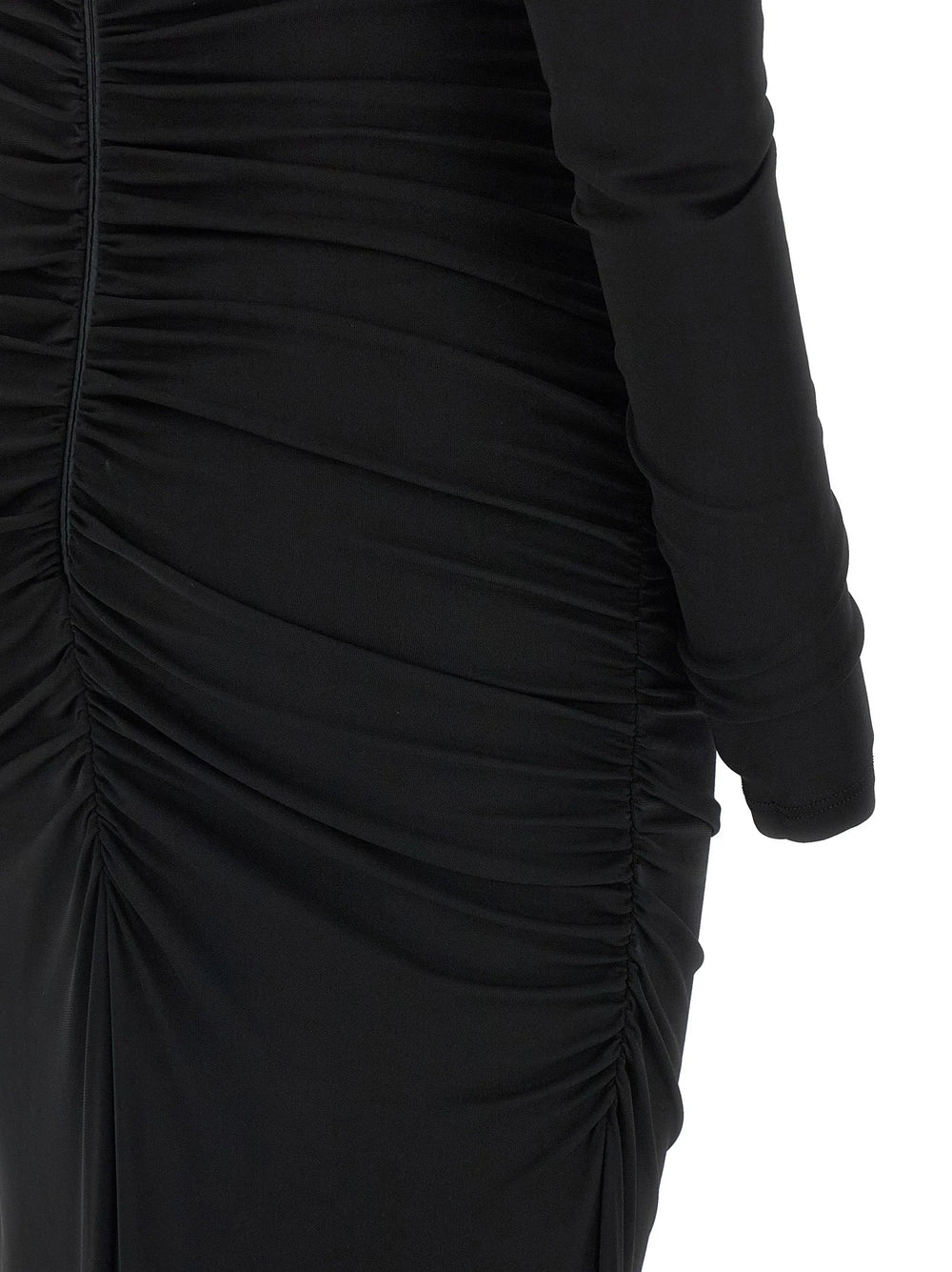 Elisabetta Franchi Black Viscose Long Dress