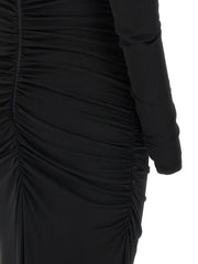 Elisabetta Franchi Black Viscose Long Dress