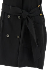 Elisabetta Franchi Black Viscose Short Dress