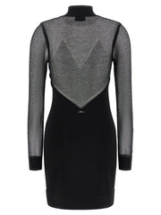 Elisabetta Franchi Black Viscose Short Dress