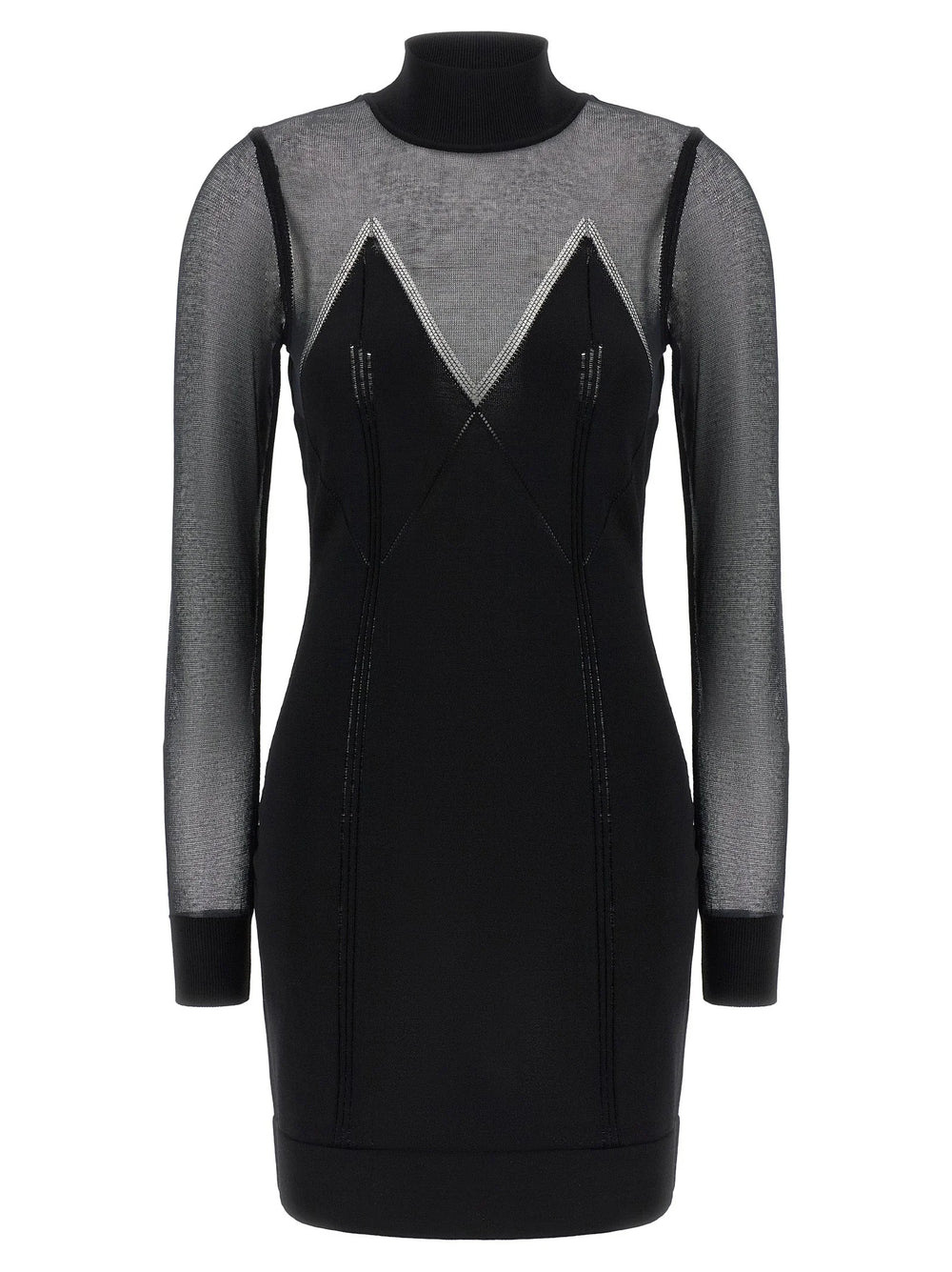 Elisabetta Franchi Black Viscose Short Dress