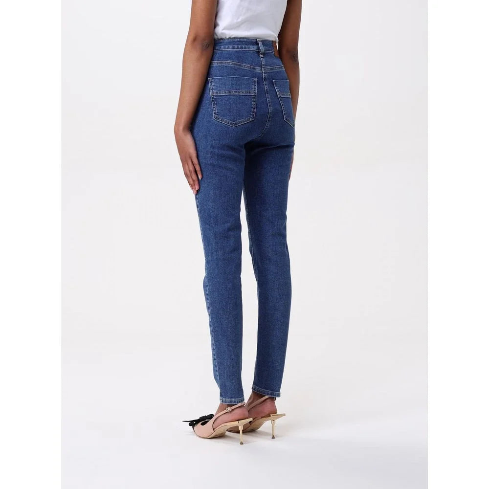 Elisabetta Franchi Blue Denim High-Waisted Jean - W26