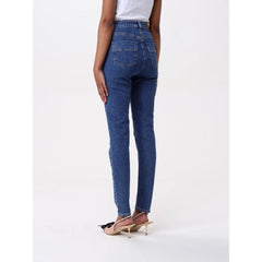 Elisabetta Franchi Blue Denim High-Waisted Jean - W26