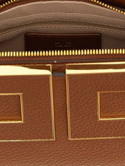 Elisabetta Franchi Brown Polyester Handbag