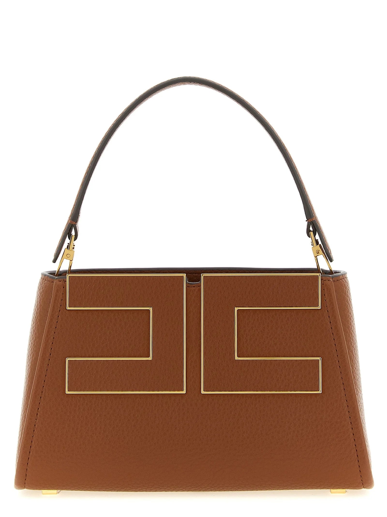 Elisabetta Franchi Brown Polyester Handbag