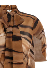 Elisabetta Franchi Brown Polyester Short Dress