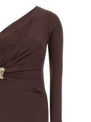 Elisabetta Franchi Brown Viscose Long Dress