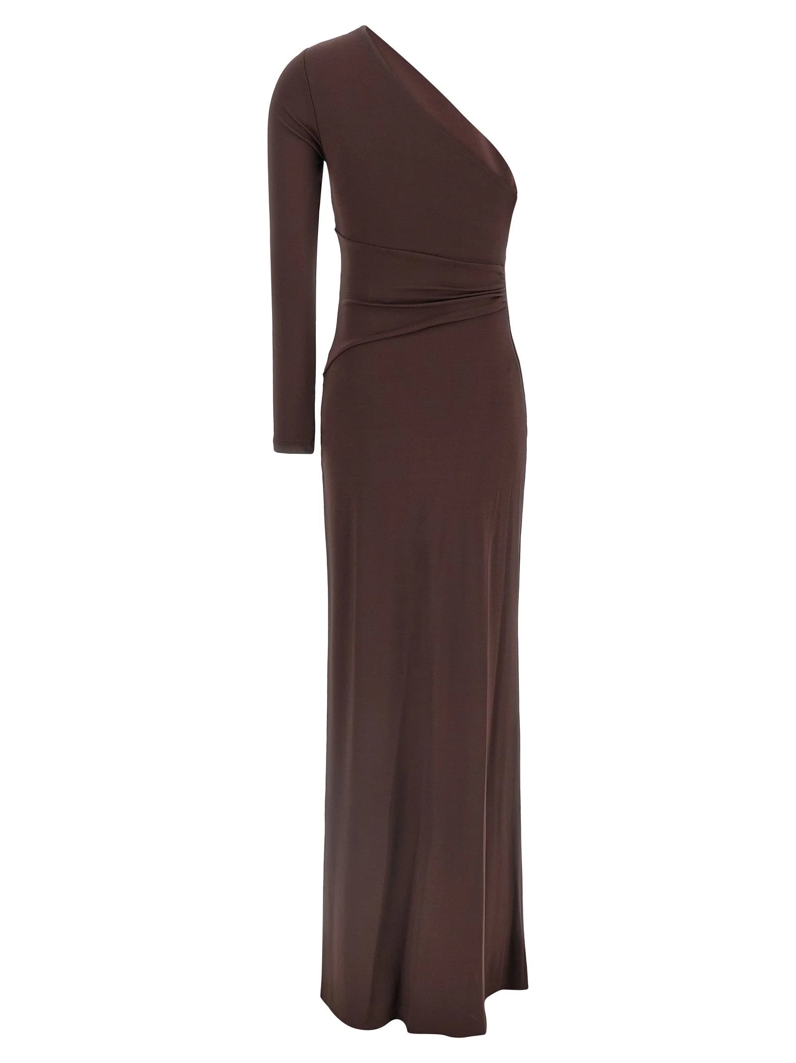 Elisabetta Franchi Brown Viscose Long Dress