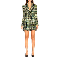 Elisabetta Franchi Green Viscose Women Blazer - IT40|S - Coats & Jackets
