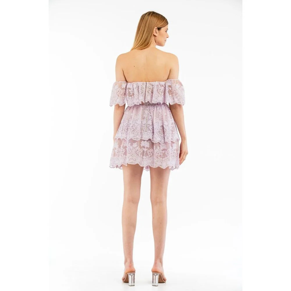 Elisabetta Franchi Light Blue Polyamide Casual Dress - IT42