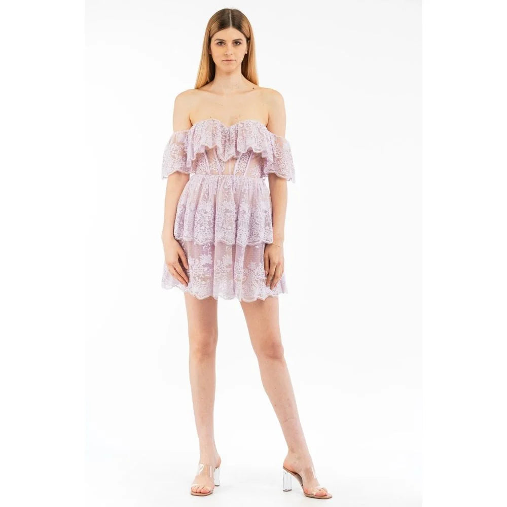 Elisabetta Franchi Light Blue Polyamide Casual Dress - IT42