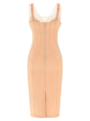 Elisabetta Franchi Multicolor Polyamide Midi Dress