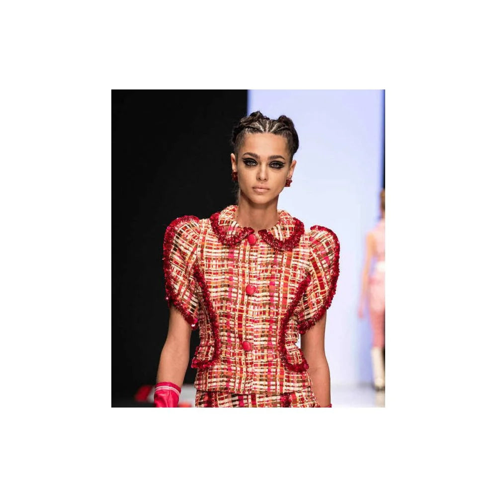 Elisabetta Franchi Pink Viscose Women Blazer - Coats & Jackets