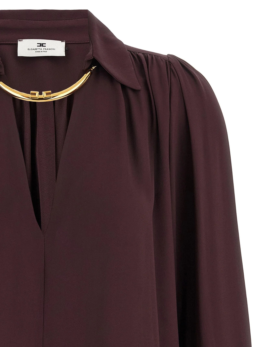 Elisabetta Franchi Purple Viscose Blouse - IT44