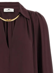 Elisabetta Franchi Purple Viscose Blouse - IT44