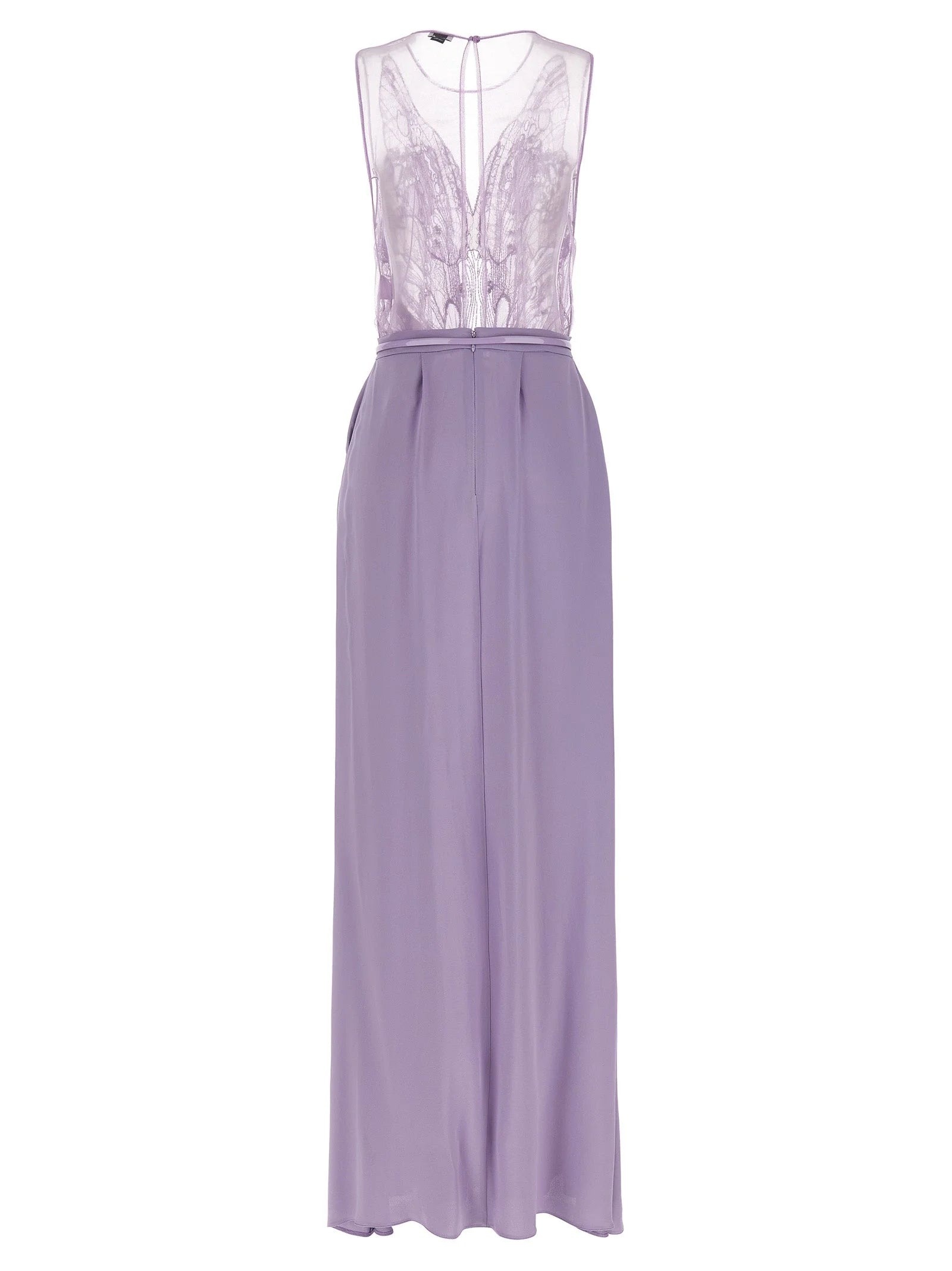 Elisabetta Franchi Purple Viscose Long Dress