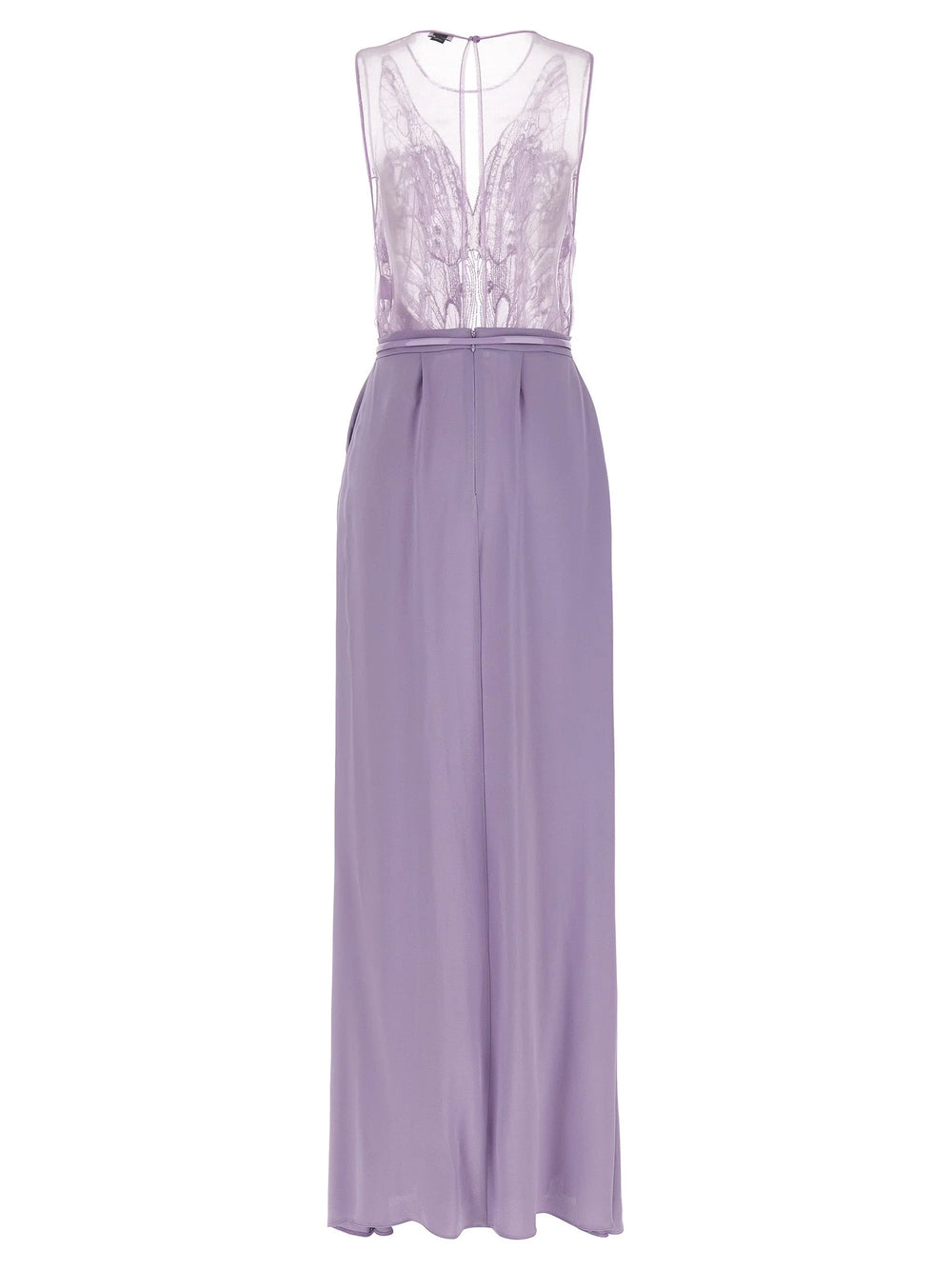 Elisabetta Franchi Purple Viscose Long Dress
