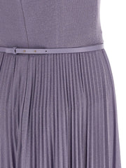 Elisabetta Franchi Purple Viscose Long Dress - IT40