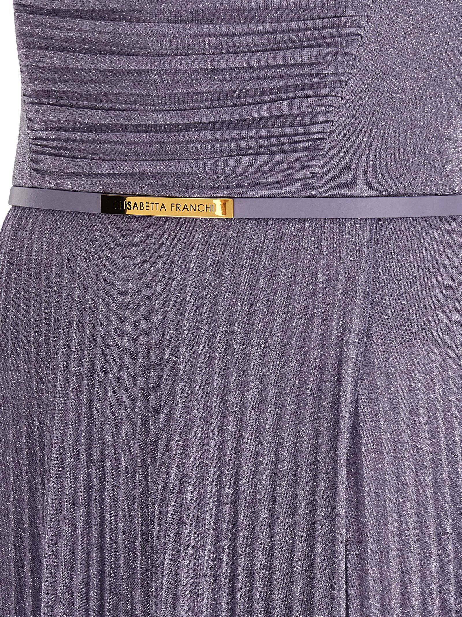 Elisabetta Franchi Purple Viscose Long Dress - IT40