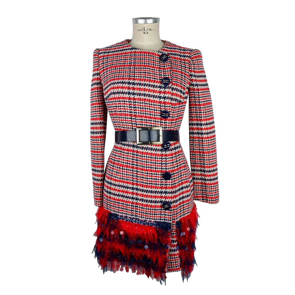 Elisabetta Franchi Red Cotton Women Dress - IT38|XS - Dresses