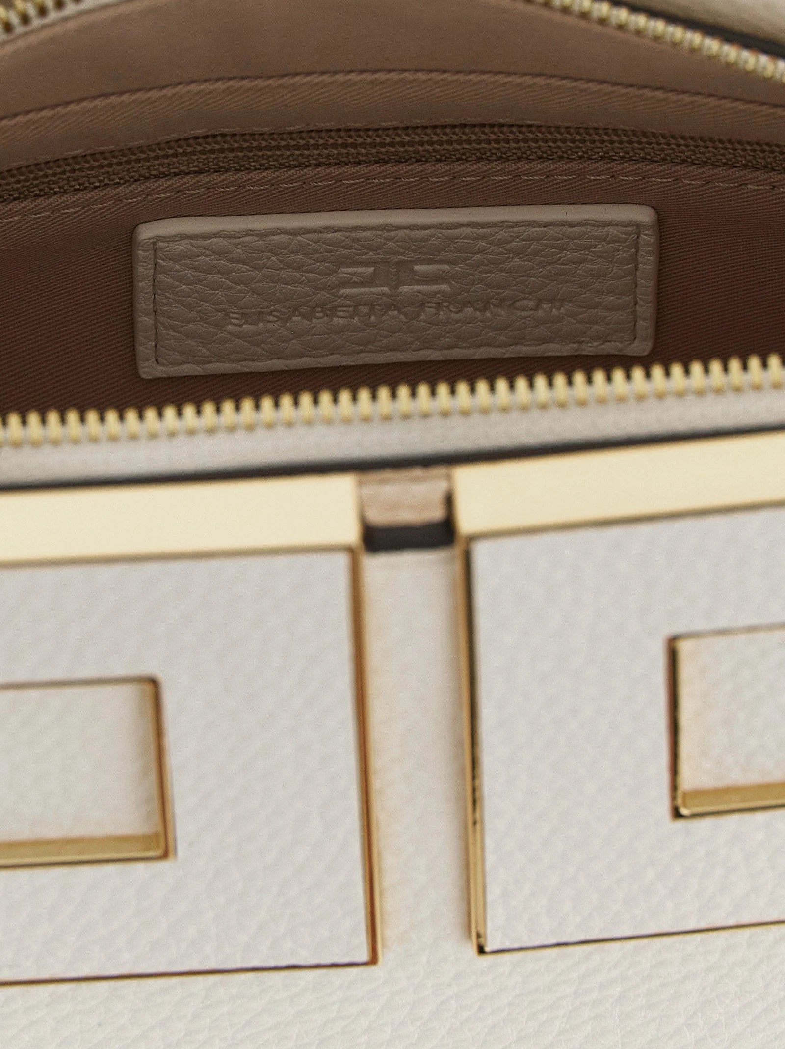 Elisabetta Franchi White Polyester Handbag