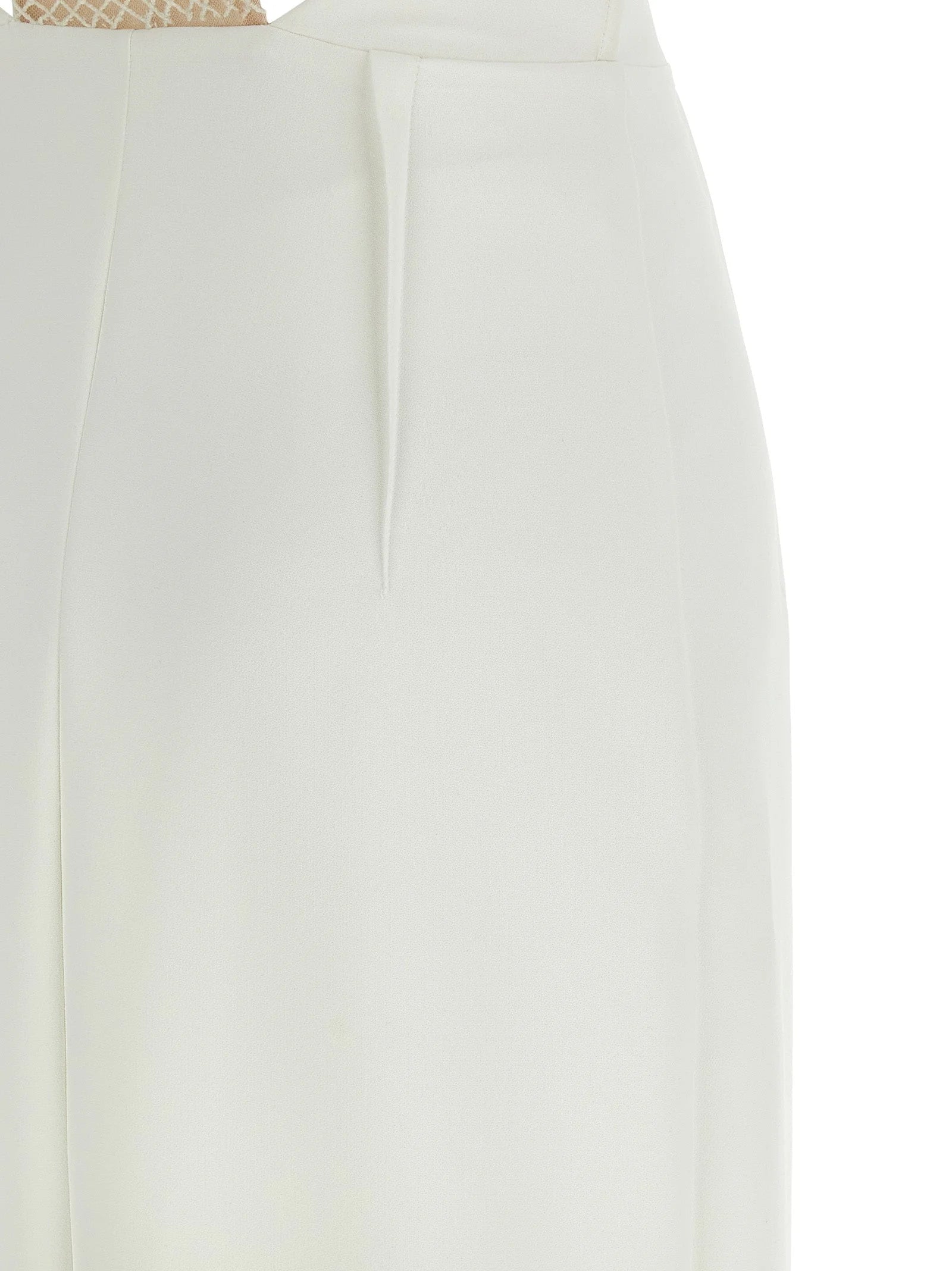 Elisabetta Franchi White Polyester Long Dress