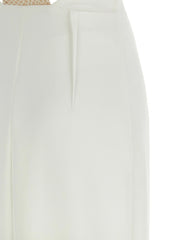 Elisabetta Franchi White Polyester Long Dress