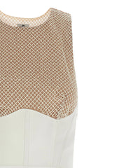 Elisabetta Franchi White Polyester Long Dress