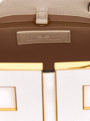 Elisabetta Franchi White Polyester Tote Bag