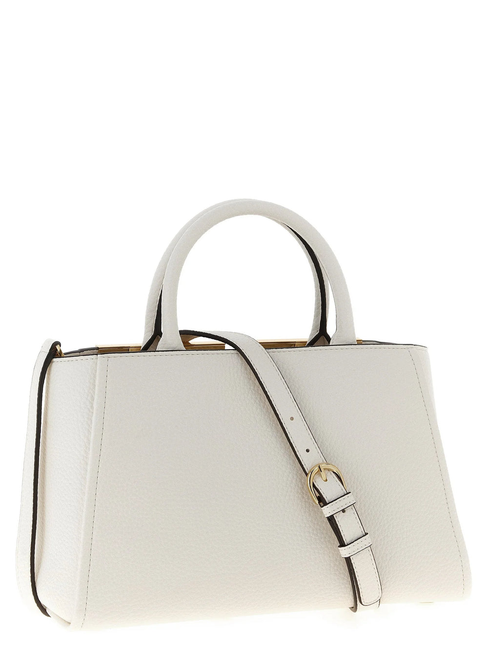 Elisabetta Franchi White Polyester Tote Bag