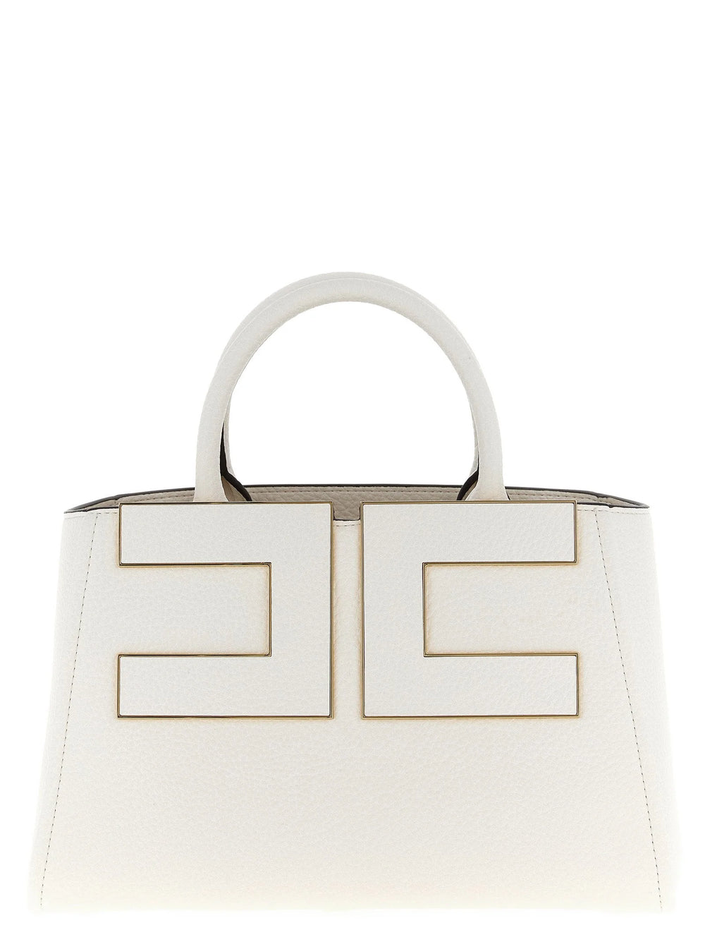 Elisabetta Franchi White Polyester Tote Bag