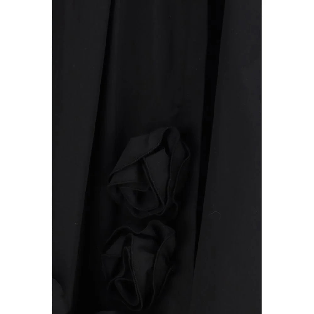 Ella Black Cotton Casual Dress