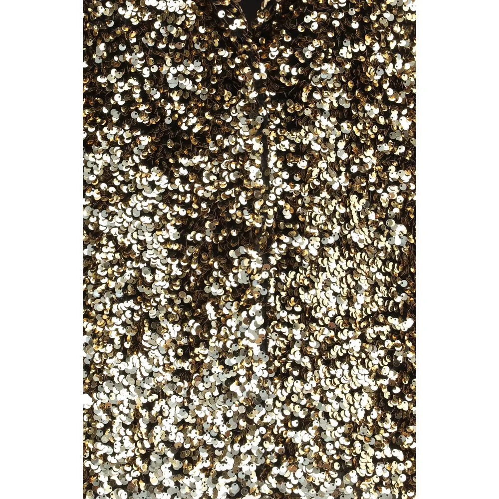 Ella Gold Polyester Bomber