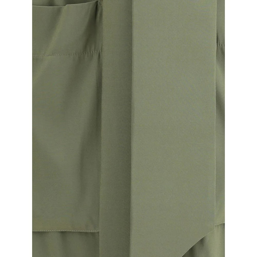 Ella Green Silk Casual Dress