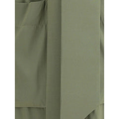 Ella Green Silk Casual Dress