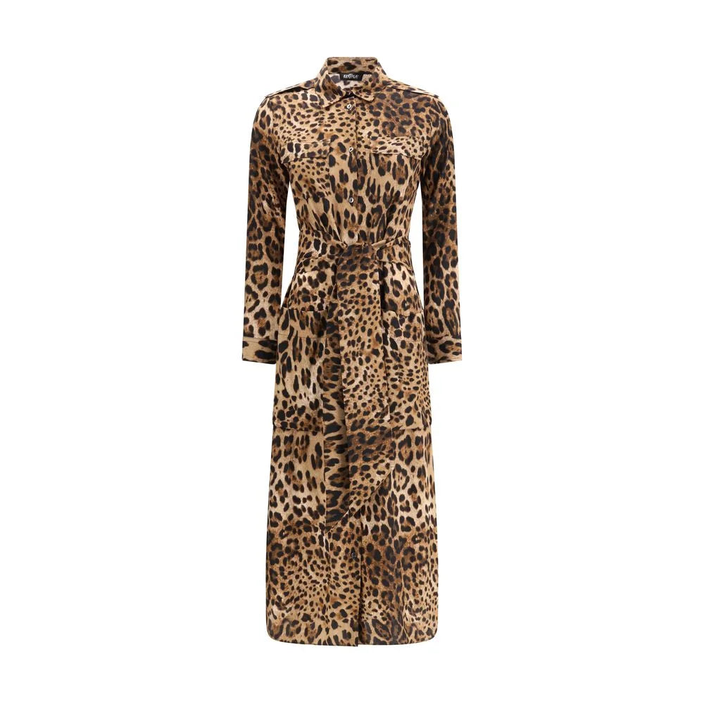 Ella Multicolor Silk Casual Dress