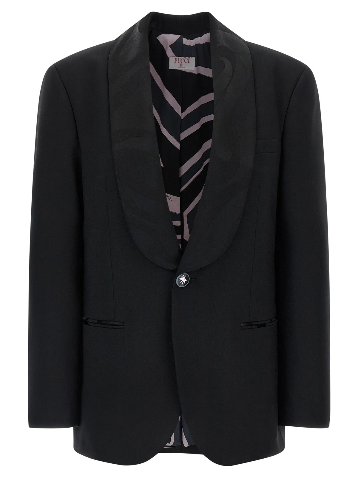 Emilio Pucci Black Virgin Wool Blazer