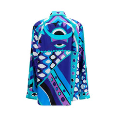 Emilio Pucci Blue Silk Shirt - M