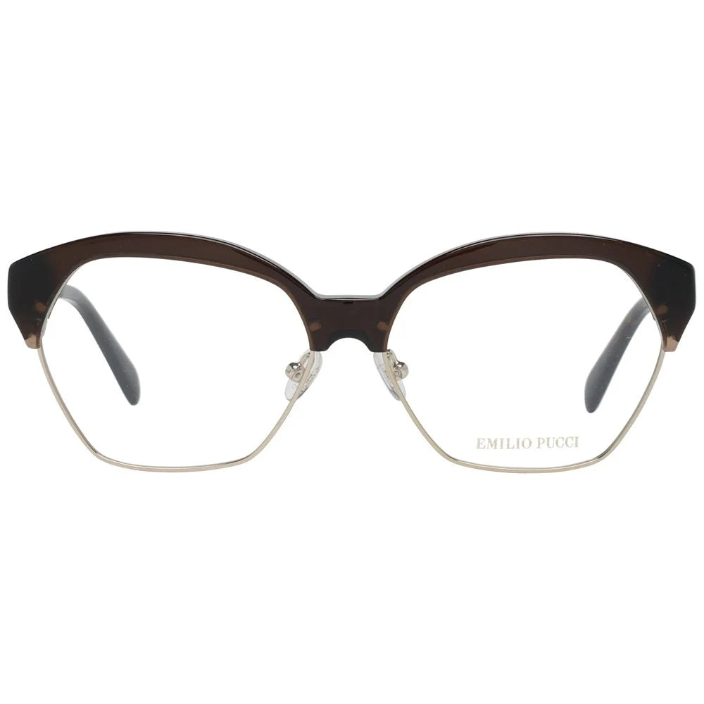 Emilio Pucci Brown Metal Glasses (Frames)