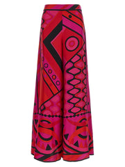 Emilio Pucci Fuchsia Silk Casual Pants - IT40