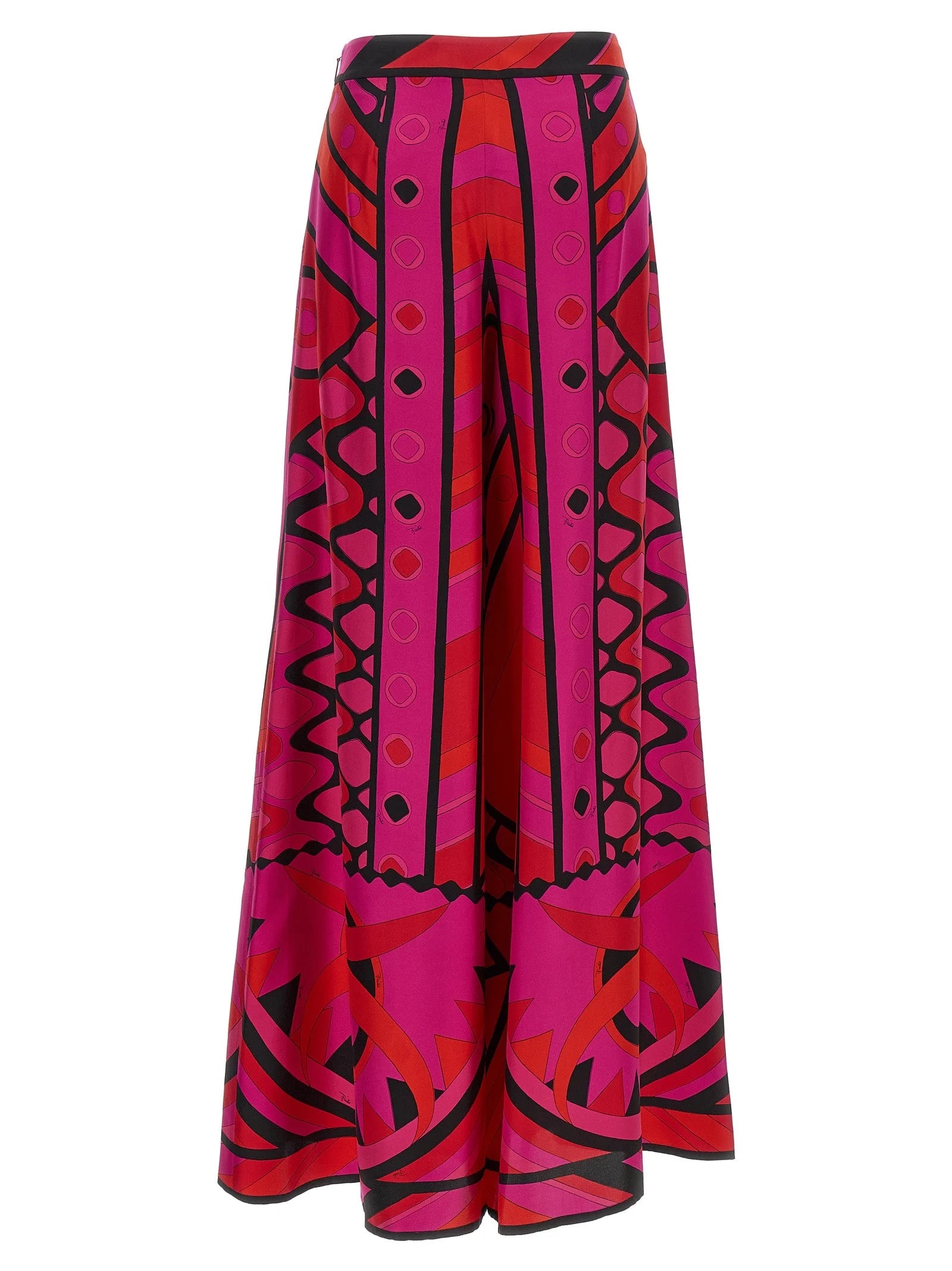 Emilio Pucci Fuchsia Silk Casual Pants - IT40