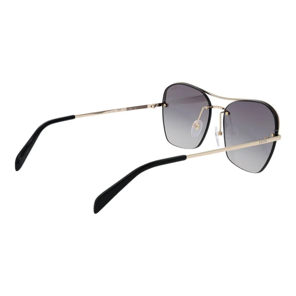 Emilio Pucci Gold Metal Sunglasses